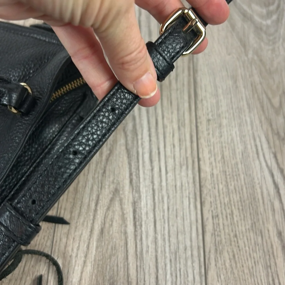 Rebecca Minkoff Raegan fringe black leather bag small - Picture 5 of 12